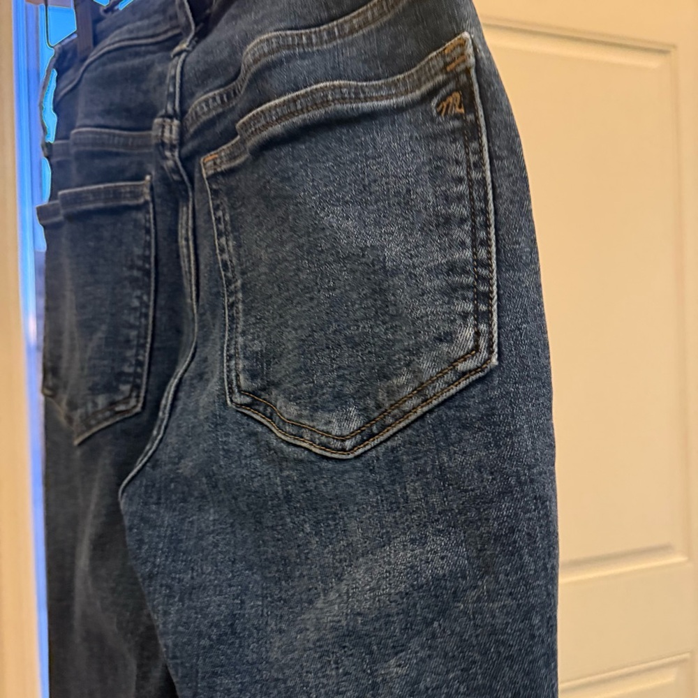 Madewell Skinny Flare Jeans 24 Dark Wash High Rise Slimming Boot Jeans - Picture 4 of 9